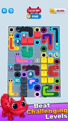 Gameplay screenshot 2 from Gecko Out - Puzzle game